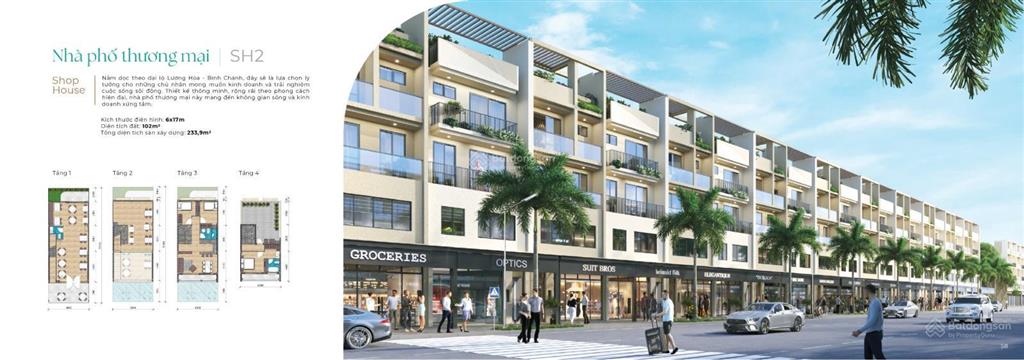 Shophouse la home mặt tiền đại lộ 60m, xây dựng 5 tầng, sinh lời tốt nhất, hàng cực hiếm