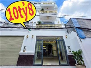 Siêu phẩm nhà 4tầng sân thượng thang máy  dt 95m2,mặt tiên đường 6m hèm 1806 huỳnh tấn phát,nhà bè