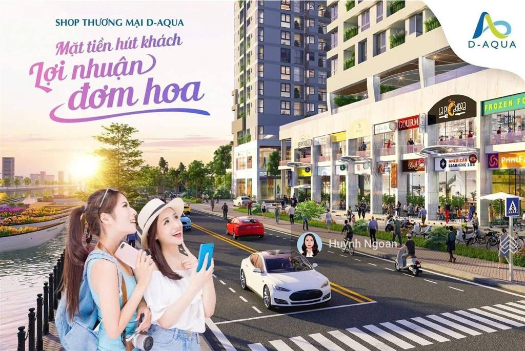 Shophouse khối đế dự án daqua view sông hoàn thiện hoạt động ngay thanh toán chỉ 4tỷ800 dt 165m2