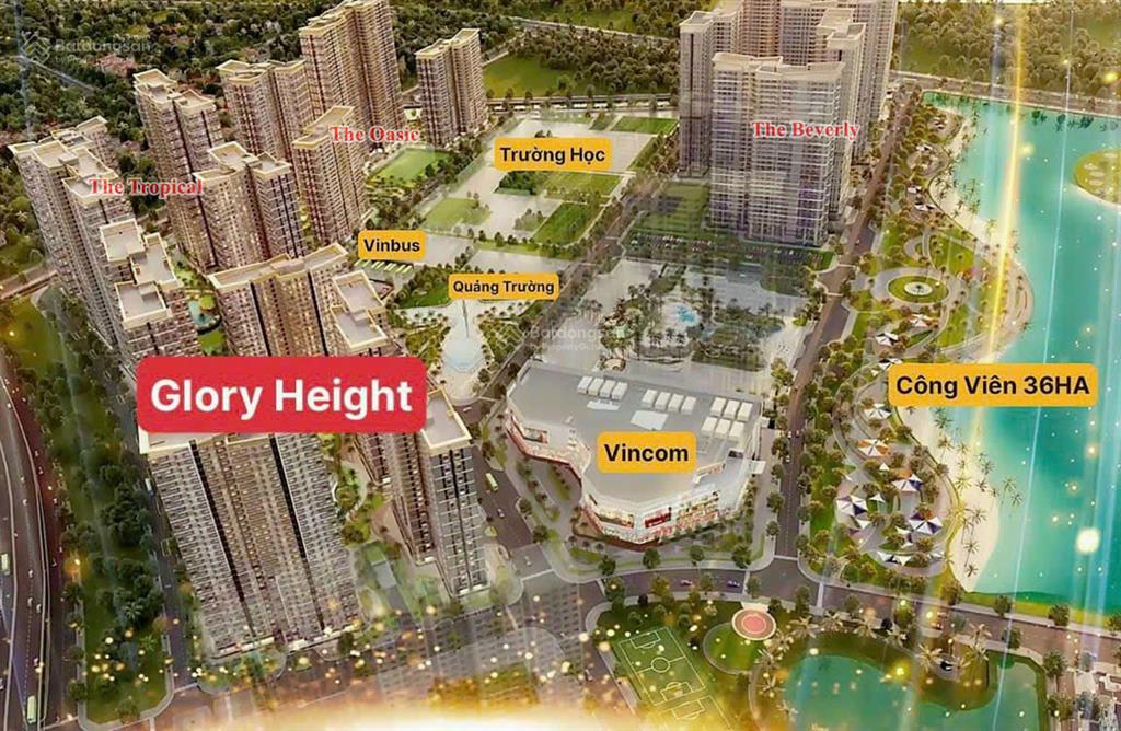 Glory heights kề vincom giá 2pn 67m2 3,1 tỷ