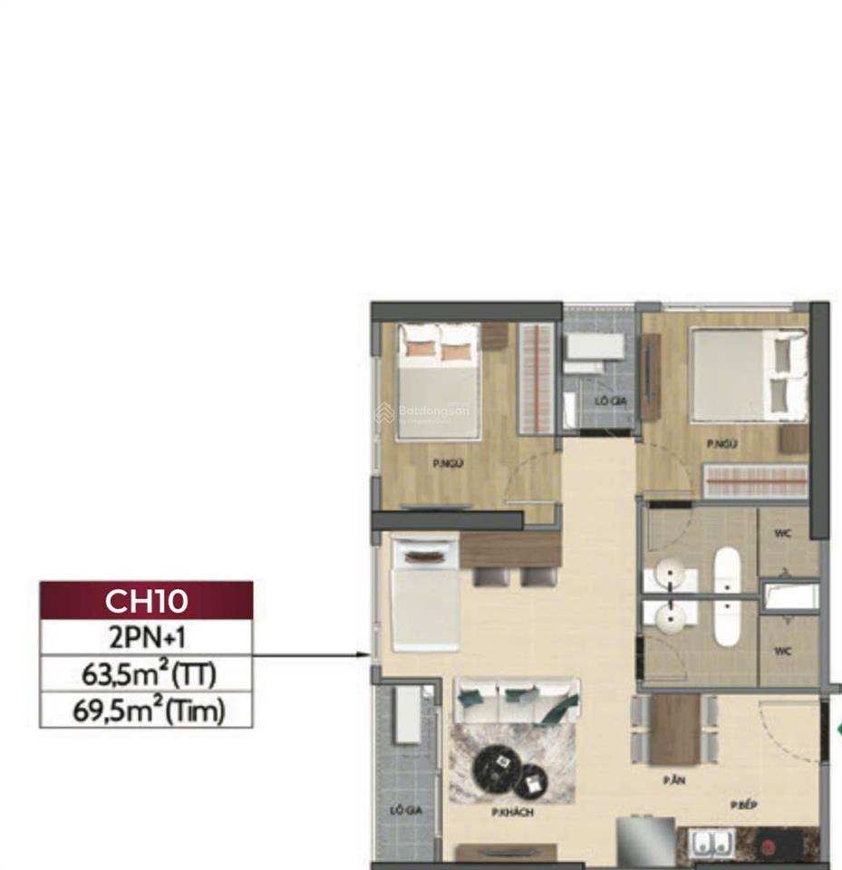 Căn 2pn+ 79.2m² beverly solari view sông, gần vincom, giá 3.7 tỷ, chiết khấu 20.3% cực sốc có 102