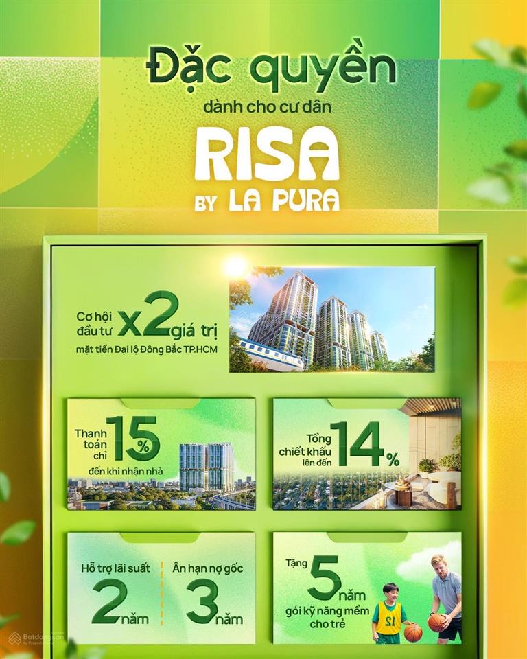 La pura căn hộ resort, ga metro trước nhà giá từ 2,3 tỷ thanh toán chỉ 10% nhận nhà