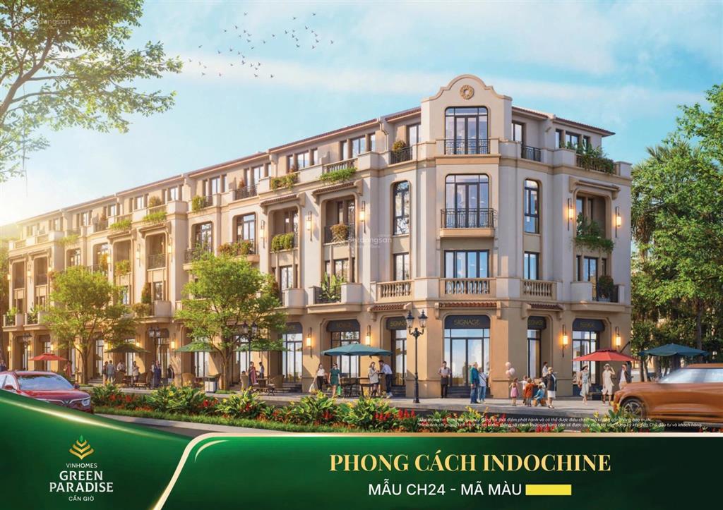 Nhà phố liền kề mặt biển vinhomes cần giờ  nhận ngay 1,5 tỷ/năm tiền thuê suốt 5 năm. sh lâu dài