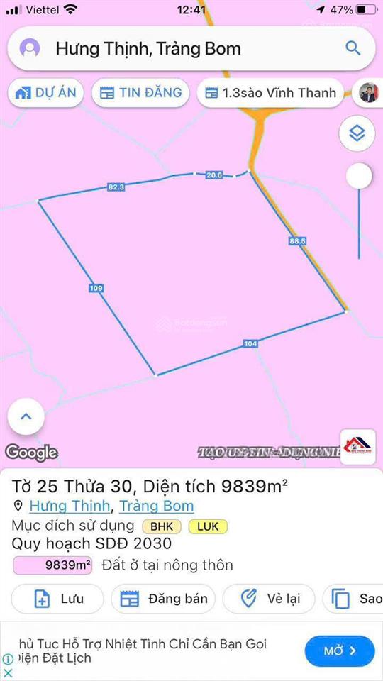 Cần bán nhà vườn 11.000m2 quy hoạch đất ở tại nông, cách sân bay long thành 15km. cách sài gòn 30km