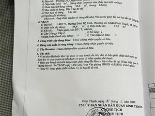Bán nhà phố đinh bộ lĩnh 36m 1 trệt 2 lầu 5,4 tỷ sẵn sổ hồng