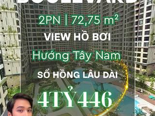 Rẻ nhất thị trường căn hộ 2pn view hồ bơi siêu đẹp chỉ 4 tỷ 446