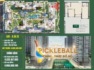 Căn hộ 2pn view thể thao pickleball siêu đẹp giá tốt nhất thị trường