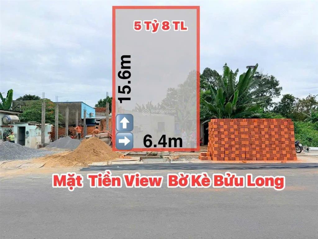 Bán 2 lô đất đẹp, mặt tiền đường bờ kè ven sông 30m, sổ sẵn, chỉ 6 tỷ