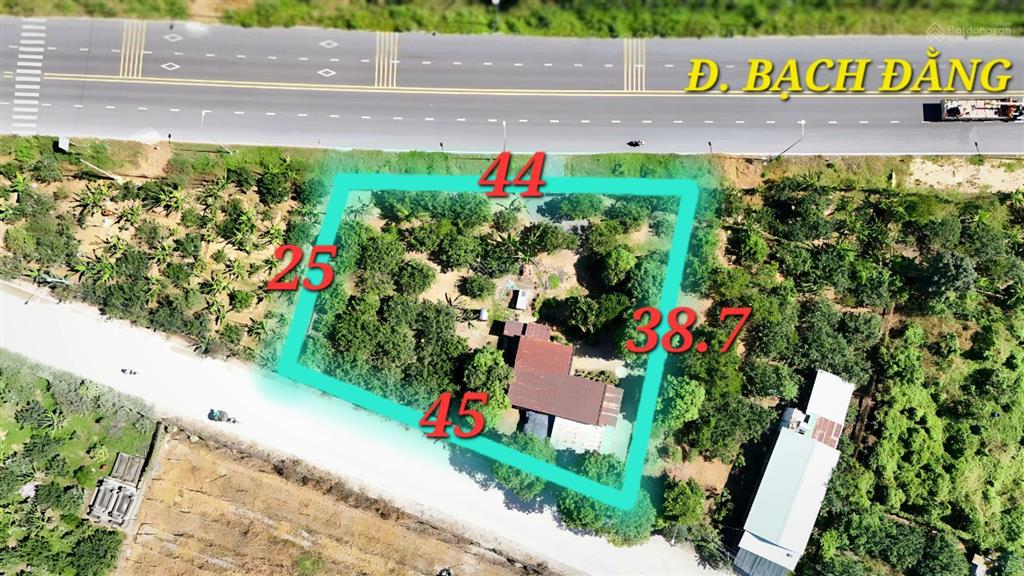 Gia đình định cư bán gấp nhà vườn mt đường bạch đằng, 1442 m2, shr thổ cư, 10 triệu/m2