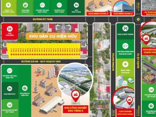 Bán đất giá rẻ xã minh thạnh tp hcm, sổ hồng riêng, chỉ 268 triệu sở hữu, gần chợ chơn thành