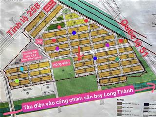 Chỉ hơn 2.350tỷ sở hữu ngay lô cực đẹp n4 n5 n6 n7 n8 n9 kdc an thuận cổng chính sân bay long thành