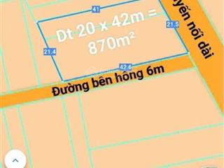 Bán đất dt 20 x 42m = 870m2 sổ hồng riêng, giá 13,9 tỷ kho bãi, p trảng dài, biên hòa