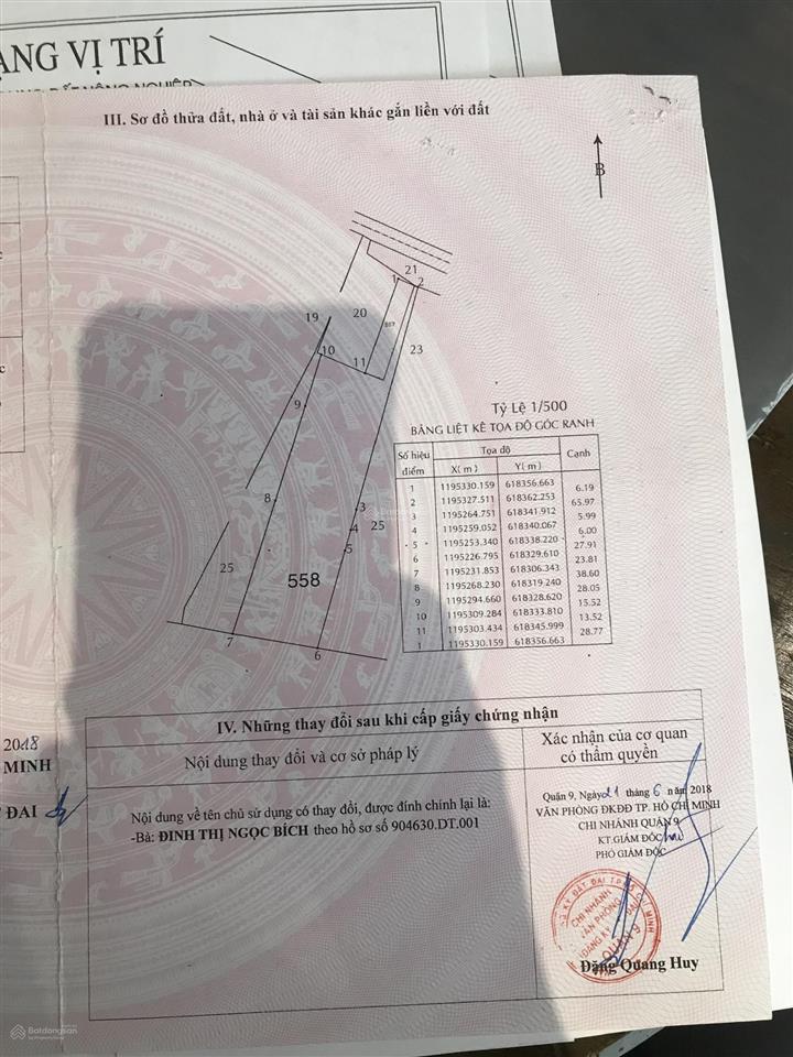 Bán lô đất vườn 2000m2 mặt tiền tam đa, quận 9, giá đầu tư cực tốt