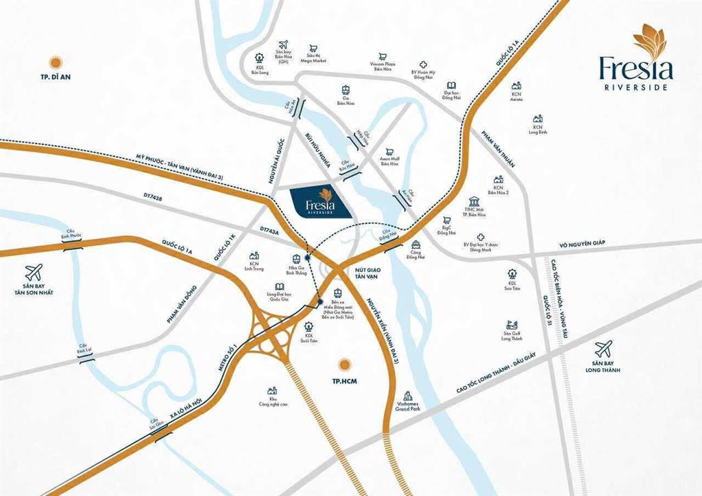 Chỉ cần thanh toán 480 triệu sở hữu ngay căn 2pn dự án fresia riverside ngay aeon mall biên hòa