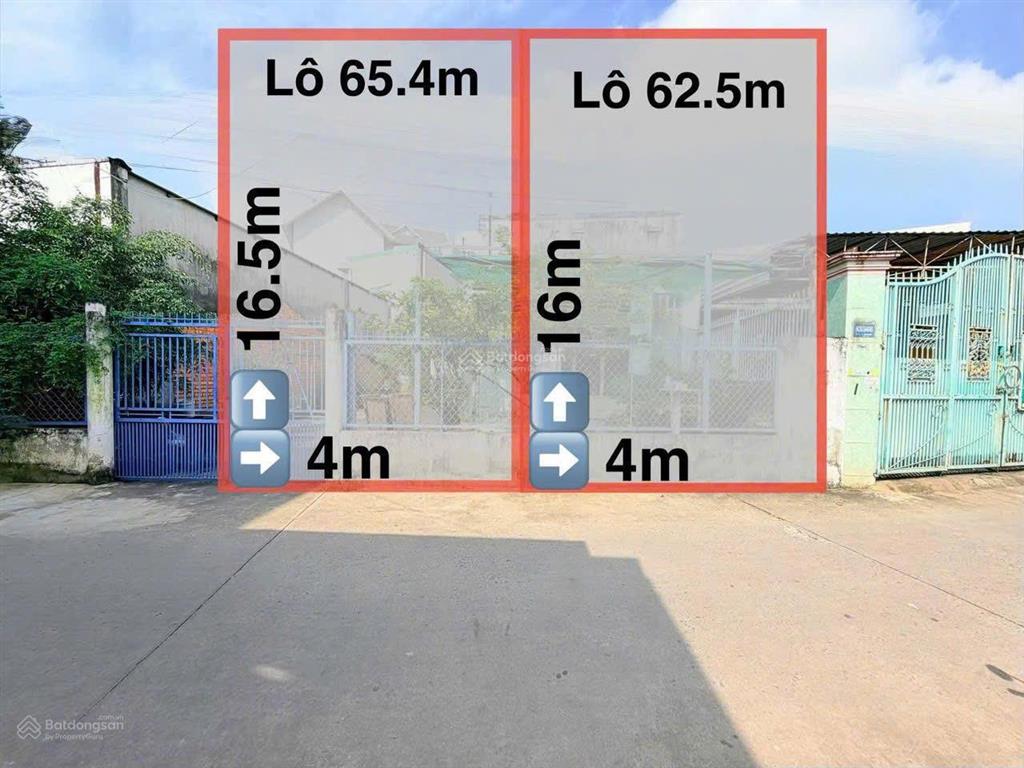 Bán 2 lô đất sổ hồng riêng thổ cư, 1 sẹc đường nguyễn ái quốc, sát chợ tân phong