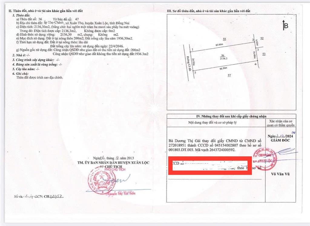 Cần bán nhà xuân thọ, xuân lộc, đồng nai, núi chứa chan 4 tỷ, 2100m2