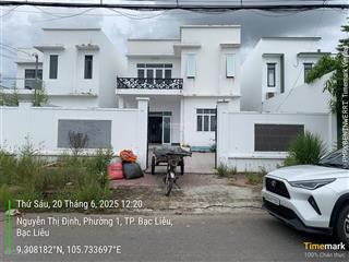 Bán biệt thự 291m2, 6,5 tỷ tại nguyễn thị định, p1, bạc liêu (nay là phường bạc liêu, tỉnh cà mau)
