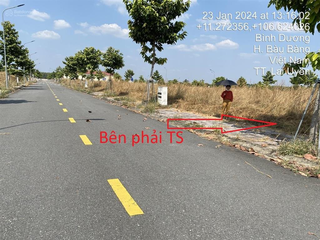 Bán đất mặt tiền đường nhựa d5 trung tâm thị trấn lai uyên, bàu bàng