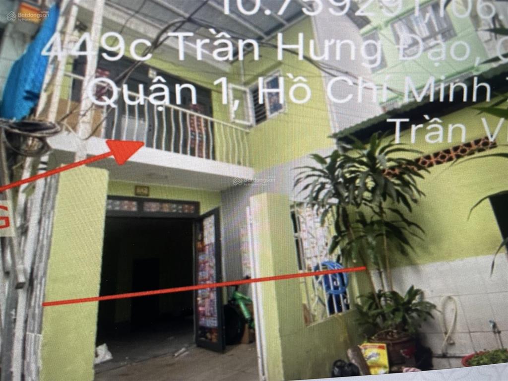 Bán nhà hẻm 449 trần hưng đạo, phường cầu kho, quận 1