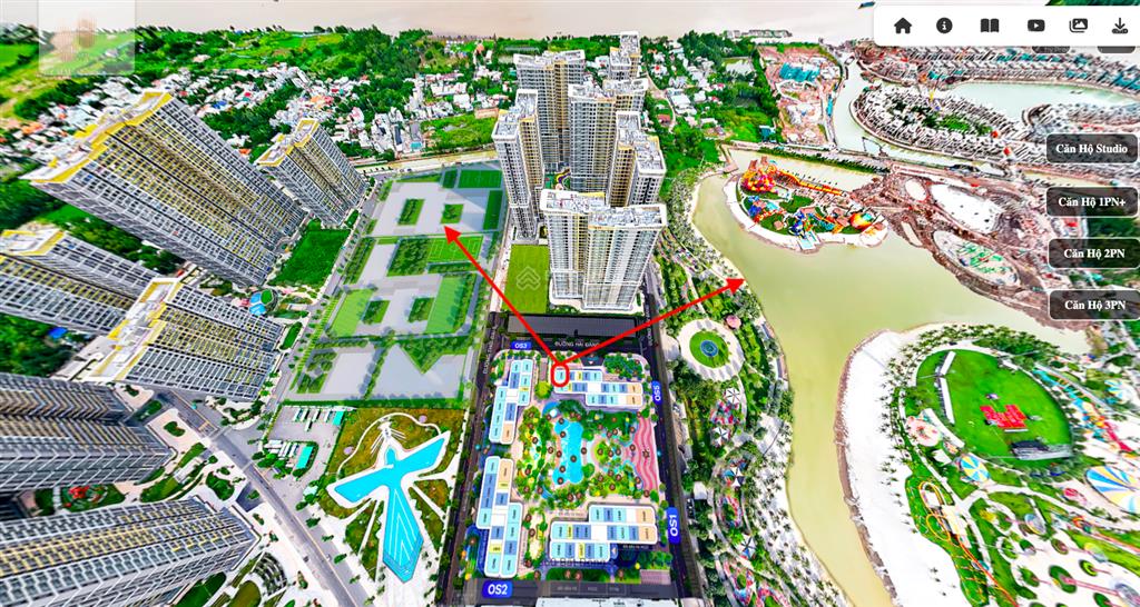 Siêu đẹp! căn hộ 2pn os525.16 opus one  vinhomes grand park. 78,6m2, 5,641 tỷ, ck11,5%, nt 280 tr