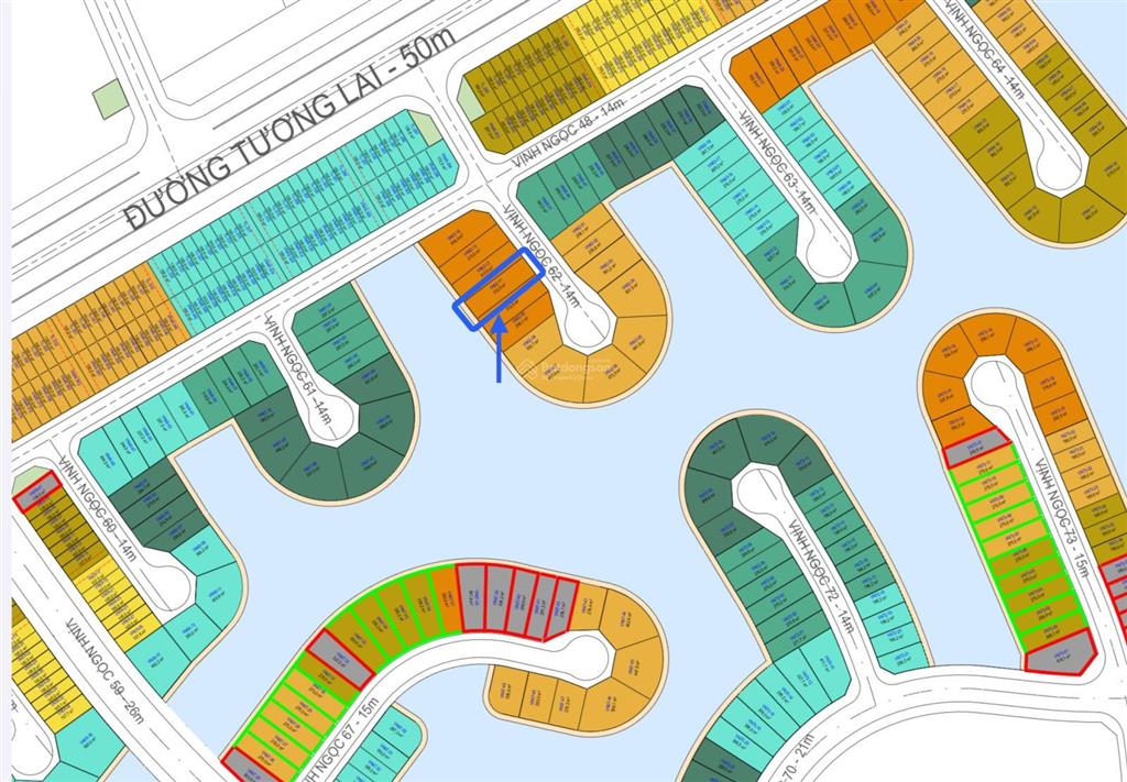 Hàng hiếm! biệt thự song lập vn6211 vinhomes green paradise cần giờ, 314 m2, xd 518 m2, 31,296 tỷ