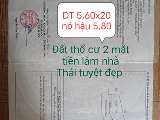 Đất thổ cư 2 mặt tiền đường 7m , phước bình, lt, đn
