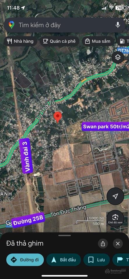 Tôi chủ bán 125m2 có 80m2 thổ cư, 2 mặt tiền trước sau, ngay khu dân cư giá 2 tỷ