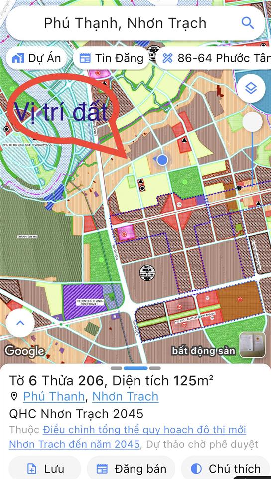 Bán nền đất 125m2, có 80m2 thổ cư, đường ô tô cách đường vđ3 2km