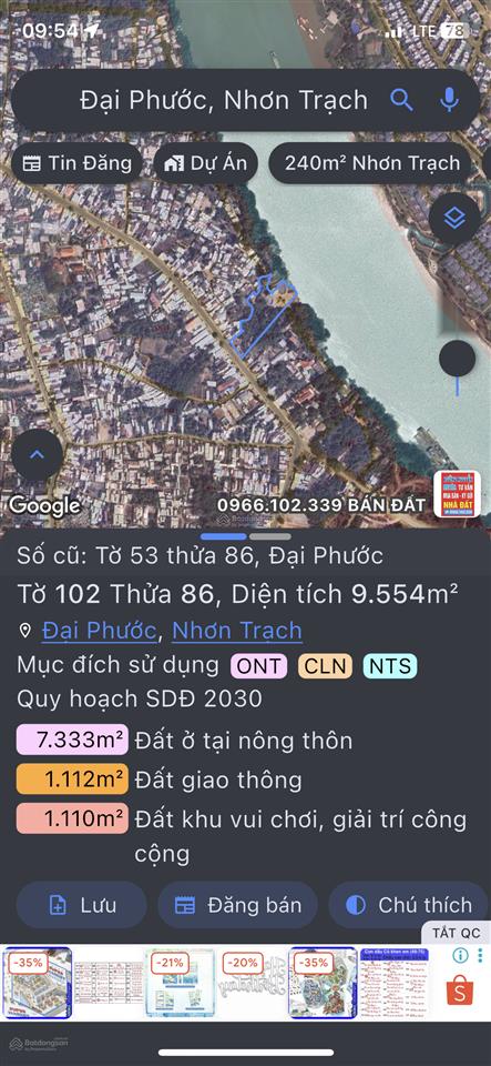 Bán lô đất mặt tiền đường tỉnh 769 cách phá cát lái khoảng 3km