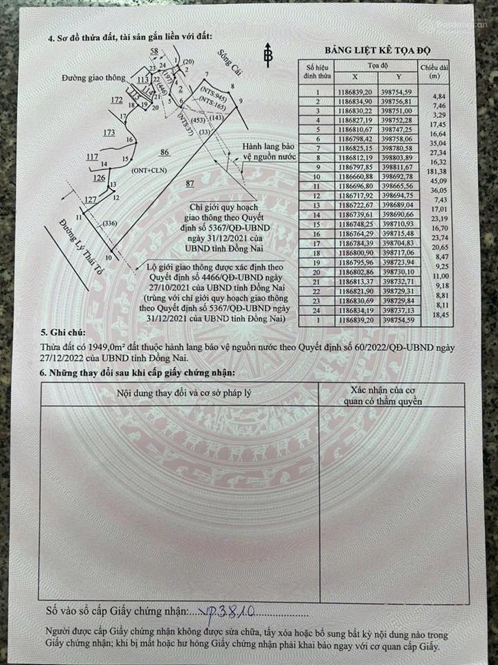 Bán lô đất mặt tiền đường tỉnh 769 cách phá cát lái khoảng 3km