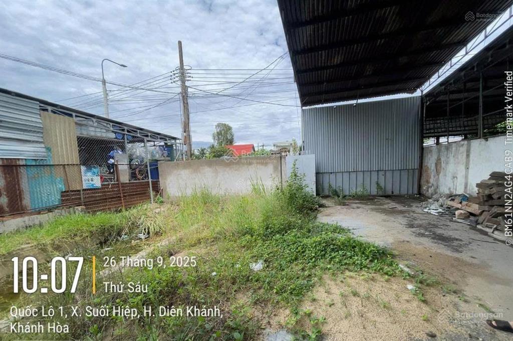 Bán kho, nhà xưởng tại quốc lộ 1a, diên khánh, khánh hòa, giá đầu tư