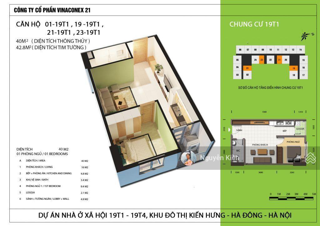 Chính chủ bán căn 40m chung cư lucky house (19t1) kiến hưng