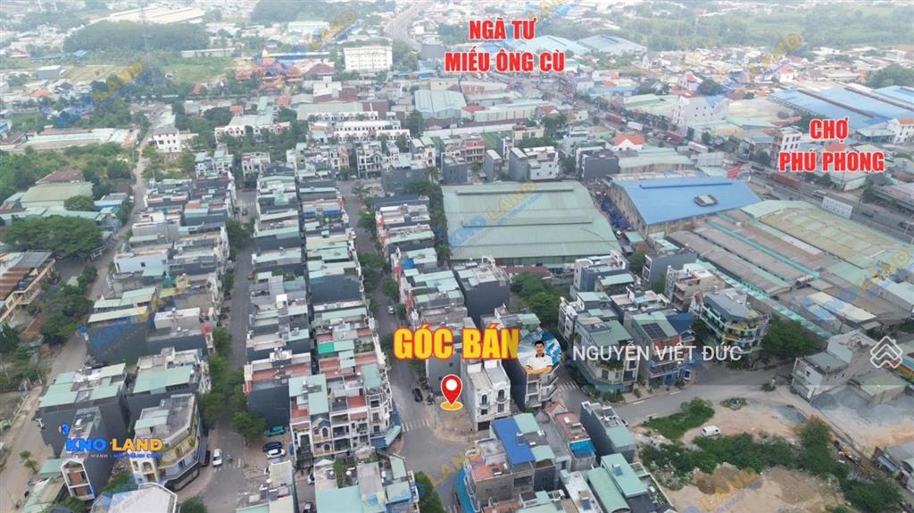 Bán lô góc ngã tư làm cafe cực đẹp thuận an ngang 6,6m khu dân cư vip ở kín ngã tư miếu ông cù