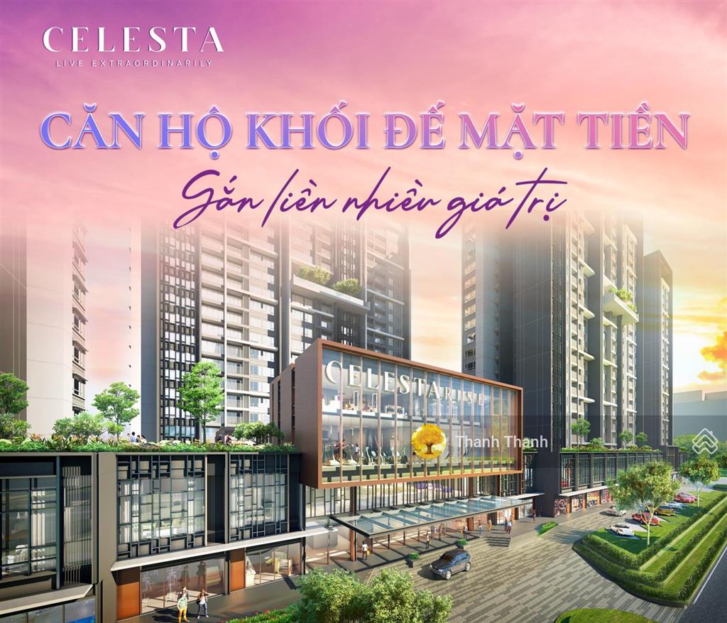 Thông tin chuẩn về căn hộ mặt tiền (shophouse) celesta rise, căn góc 232m2, nhận ngay ck khủng