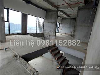 Penthouse ecopark  hơn 560m2  trần thông cao 9m  có tke bể bơi sân vườn. chỉ 4x tỷ bao phí