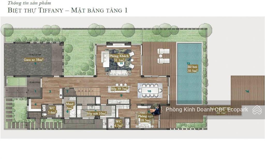 Biệt thự ecopark grand the island  450m2  mặt tiền 15m  anh chị gọi em 0981 152 ***