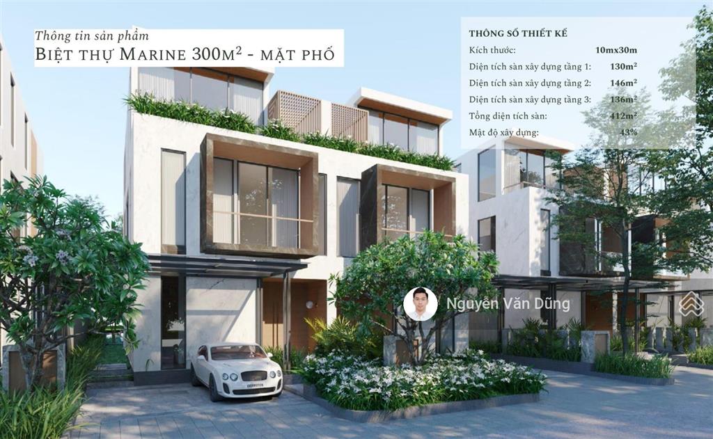 Chính chủ bán căn biệt thự đảo song lập ecopark  300m2  giá 8x tỷ. hồ rộng.  0981 152 ***