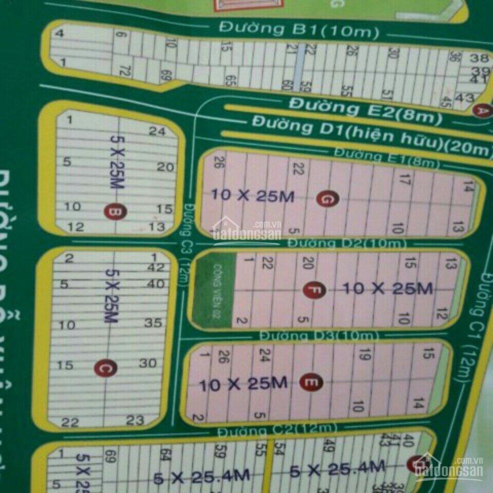 Chính chủ cần bán lô g, diện tích 10x23m, đất nền biệt thự da hoàng anh minh tuấn, q9, sổ đỏ