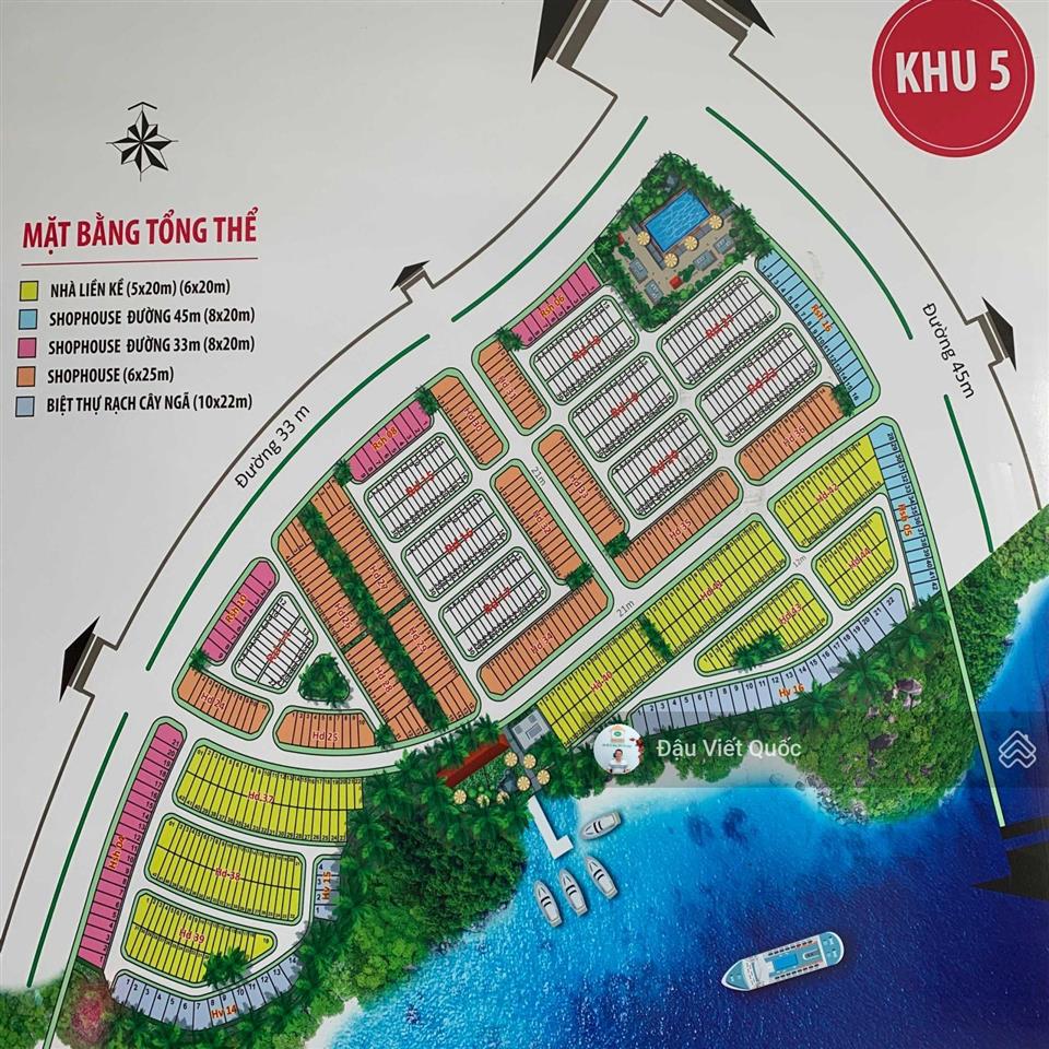 1 lô duy nhất đg 21m khu 5 long hưng 2 mặt tiền diện tích 6x24m giá bán 35 tr/m2  0914 920 ***