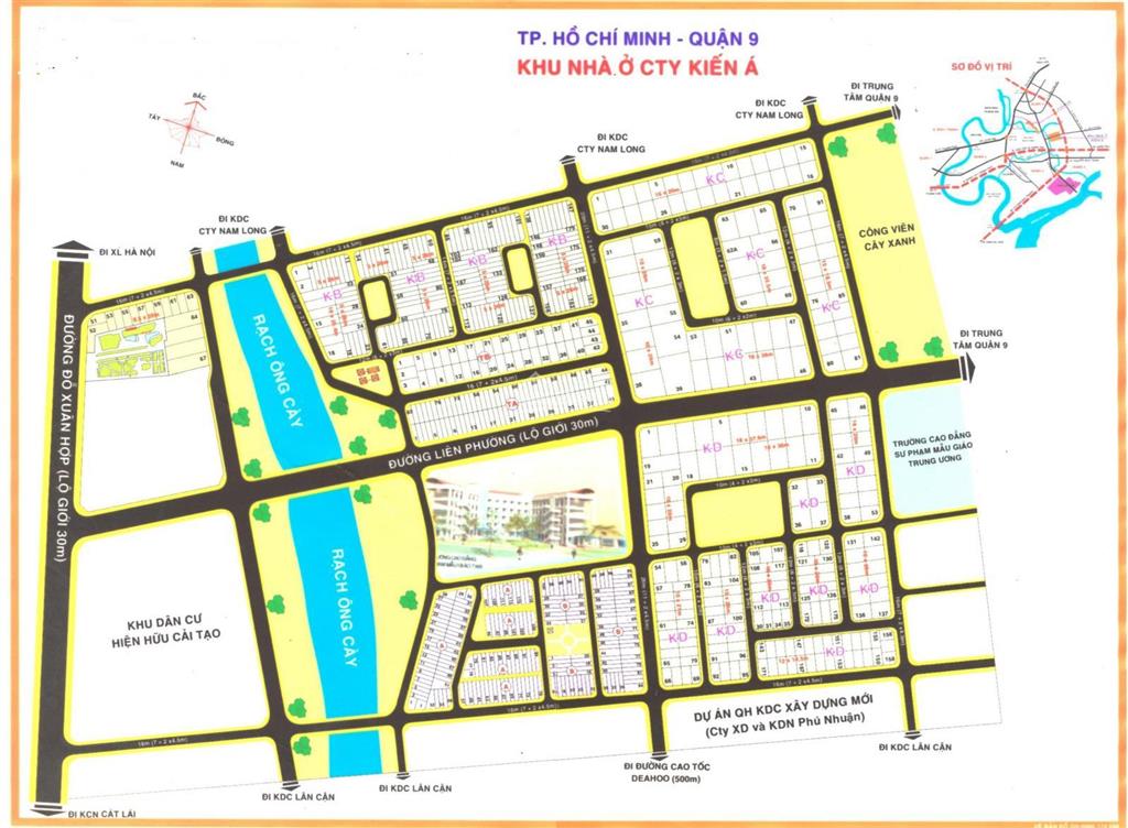 Bán đất dự án kiến á quận 9, đất nền dự án nhà phố, biệt thự phước long b, q9,  0975 147 ***