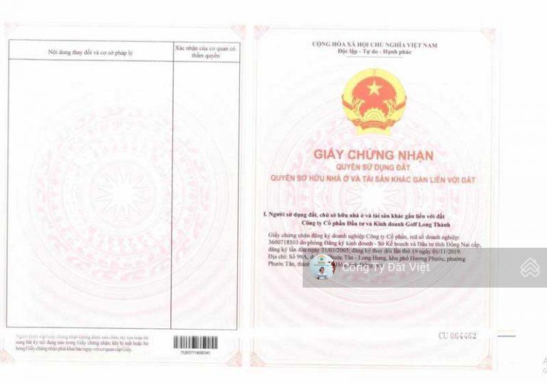 Cần bán nhanh các lô đất tại kdc biên hoà new city p. phước tân 100m2 giá 1.75 tỷ