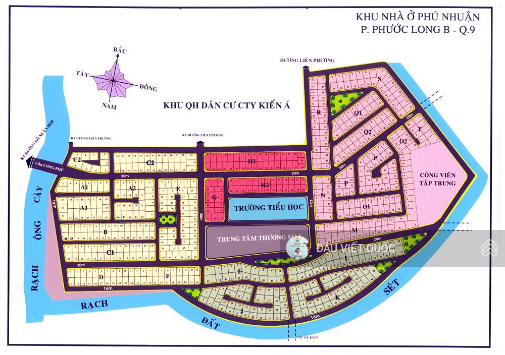 Hot  nhiều lô vị trí đẹp tại dự án khu biệt thự phú nhuận, phước long b, q9, đối diện global city