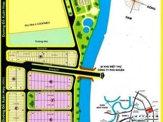 Bán lô góc 2 mặt tiền đỗ xuân hợp hamt, dt 8x25m đối diện global, giá bán 360 tr/m2, sổ đỏ cá nhân