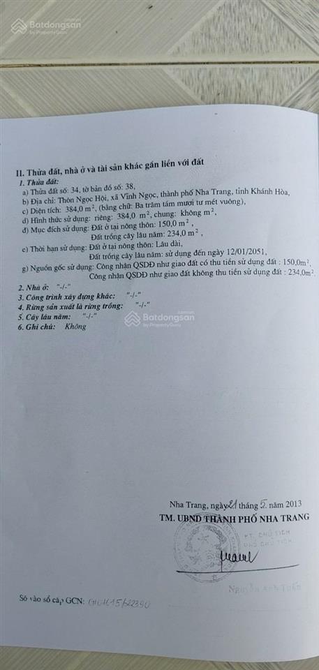Bán lô hai mặt tiền đối diện công viên đường lương định của