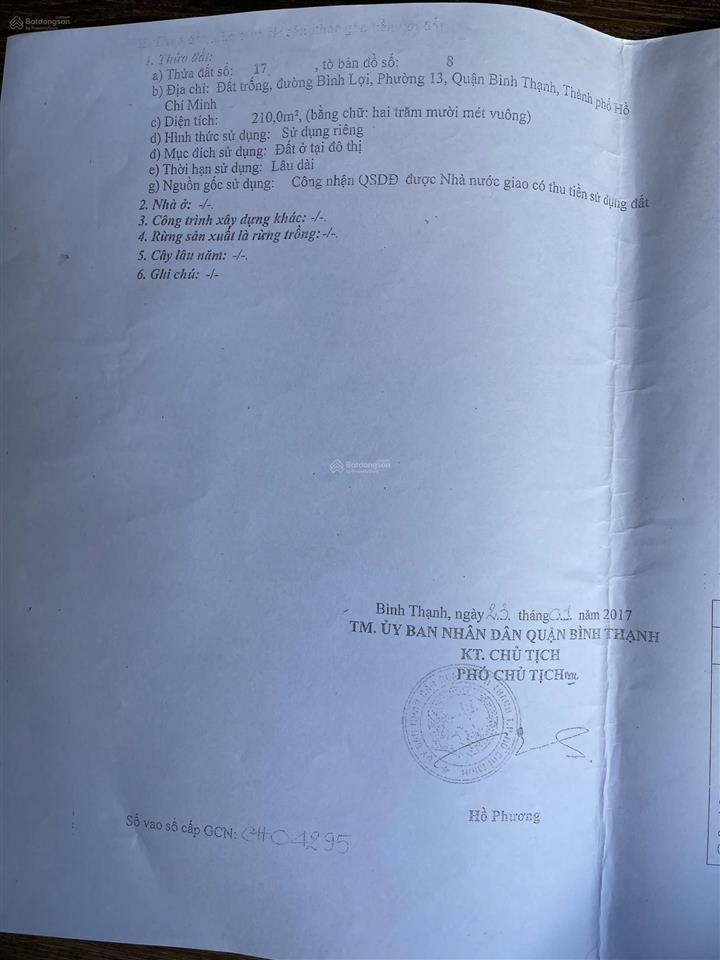 Đất biệt thự 179/9 đặng thùy trâm, view sông. dt 10x21m. hẻm thông 12m. giảm còn 19.6 tỷ