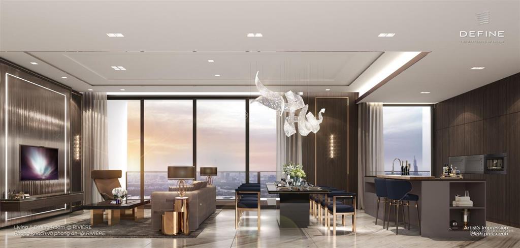 Tầng cao tại define! căn 03 phòng ngủ dt 220.8m2, sân vườn riêng. giá 36,9 tỷ  0931 356 ***