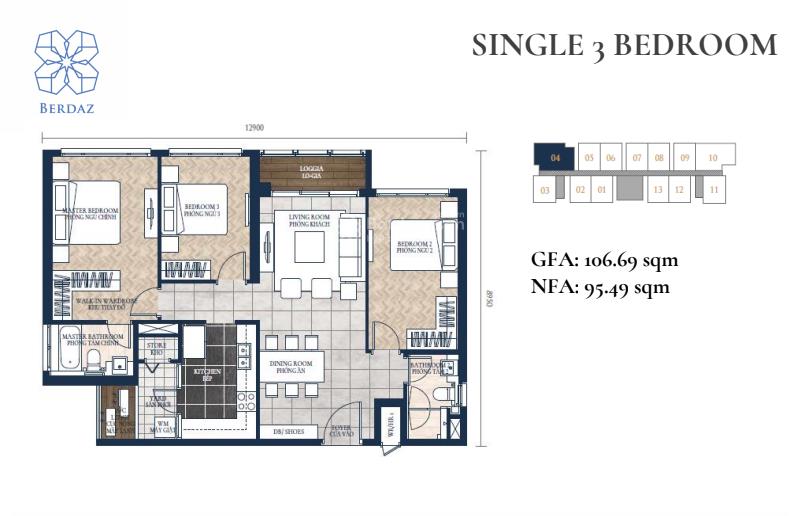 Giá 12,9 tỷ. căn 03 phòng ngủ góc, mã 08 tòa dinezo. dt 110m2, hướng đông nam.  0931 356 ***