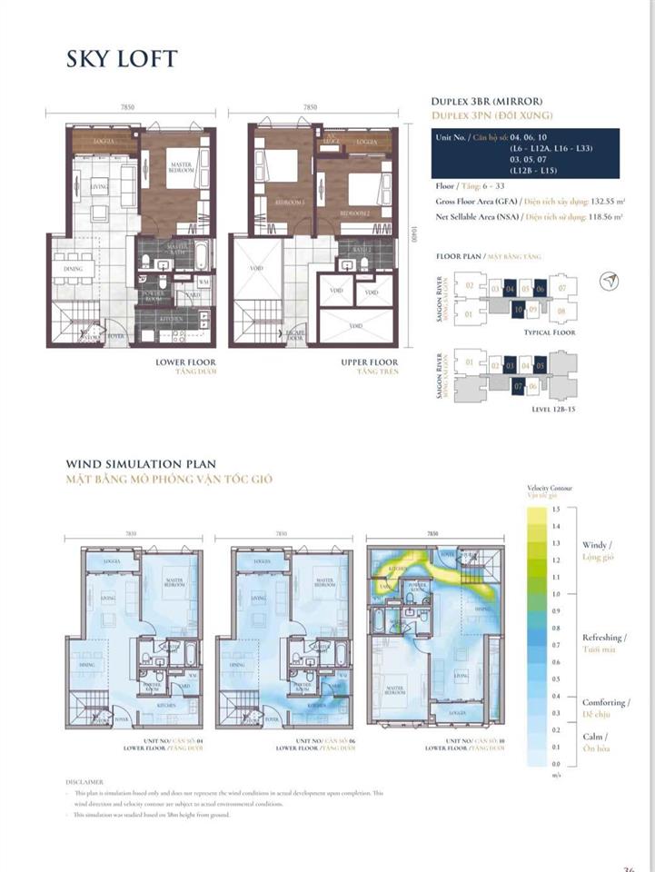 Tầng cao! căn hộ duplex sky loft 3pn  133m tòa altaz. view sông. giá 16 tỷ.  0931 356 ***