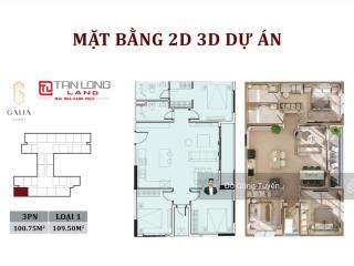 Bán gấp căn 100m2 cuối cùng tại galia hn giá chỉ 79tr/m2 hướng đông nam, 3pn tầm view vĩnh cửu 180
