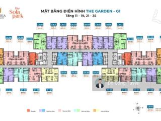 Chính chủ bán căn 1pn+1 43m2 giá rẻ nhất thị trường sola, tòa g1 hướng đb tầng trung, full nội thất